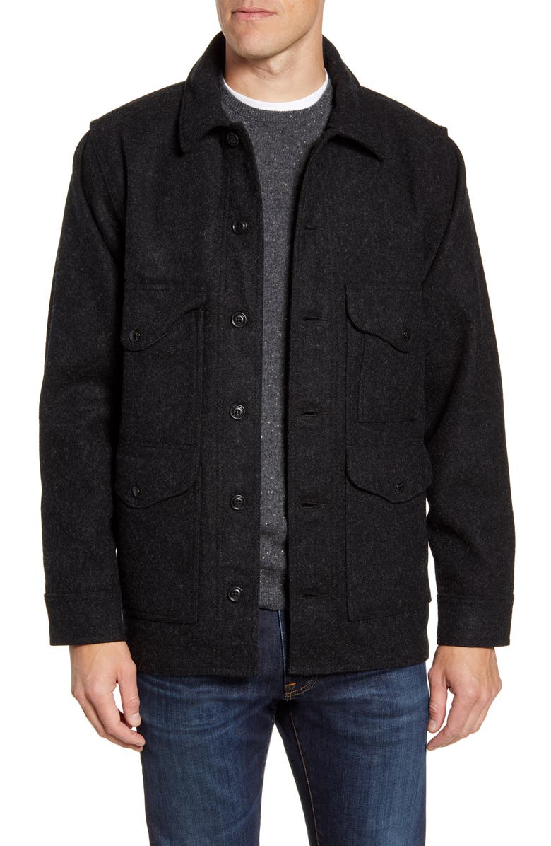 Filson Mackinaw Cruiser Regular Fit Wool Jacket, Main, color, 