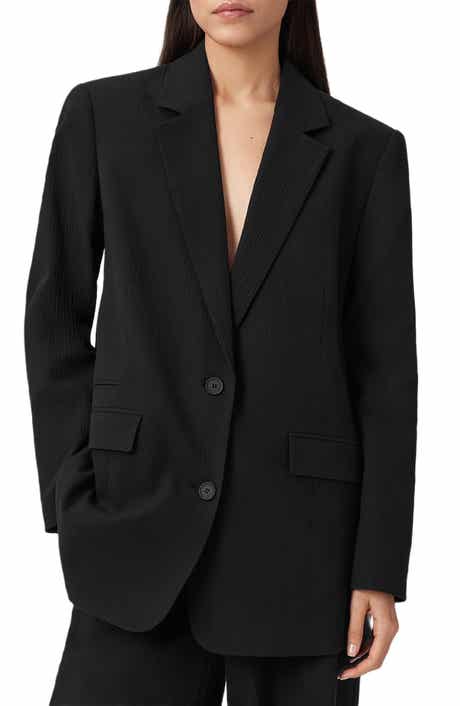 AllSaints Essen Stretch Cotton Blazer