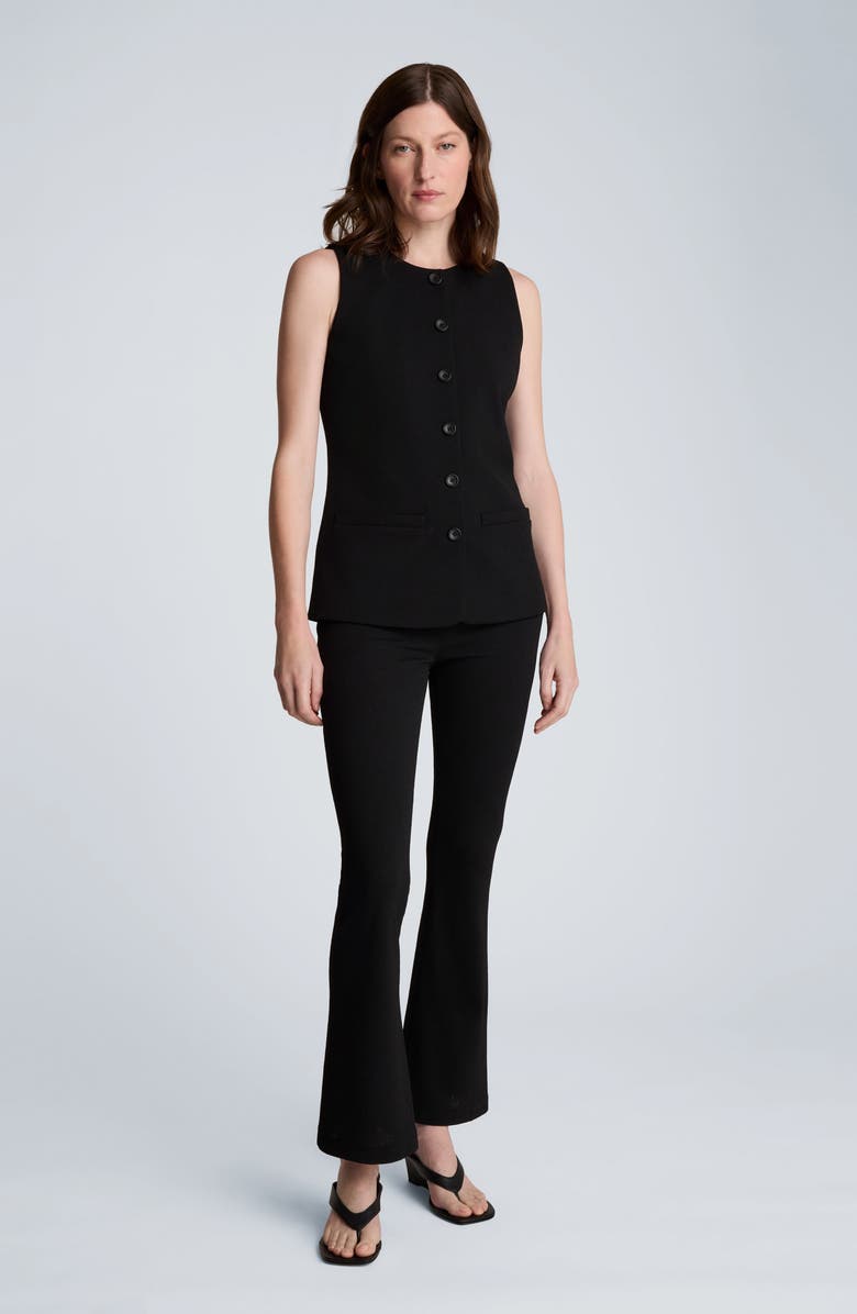 Kenneth Cole Flare Leg Pull-On Pants, Alternate, color, Black