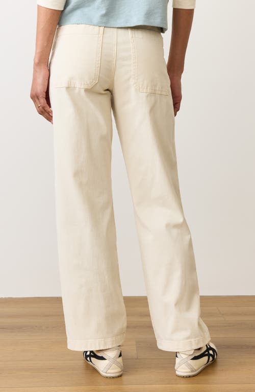 Marine Layer Saturday Straight Leg Pants In Papyrus