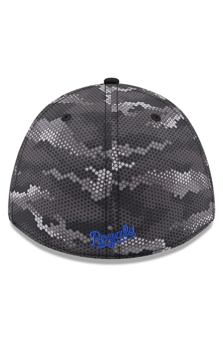 New Era Men's New Era Black Kansas City Royals Camo 39THIRTY A-Frame Flex Hat, Alternate, color, Black