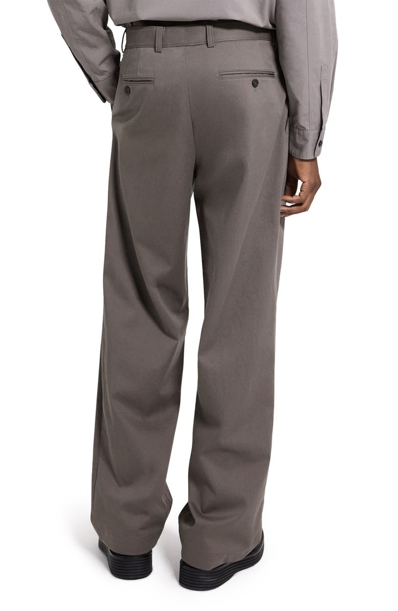 Theory Relaxed Pleat Chinos, Alternate, color, Morel