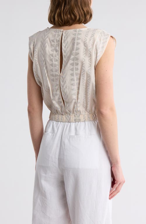 ELAN ELAN METALLIC DRAWSTRING HEM COVER-UP TANK