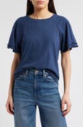 Wit & Wisdom Flutter Sleeve Top