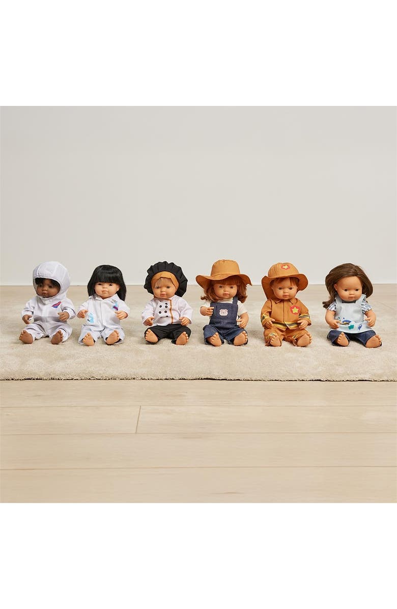 Miniland Careers Collection - Scientist Doll Outfit with Lab Coat 
Pants for 15" Baby Dolls, Alternate, color, White Multi