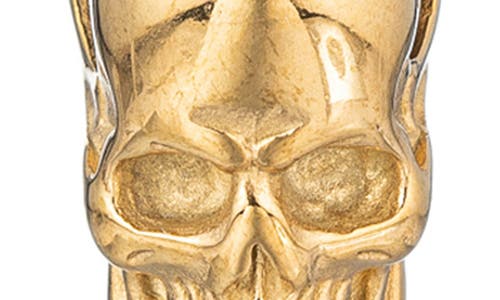 Eye Candy Los Angeles Skull Head Necklace In Gold