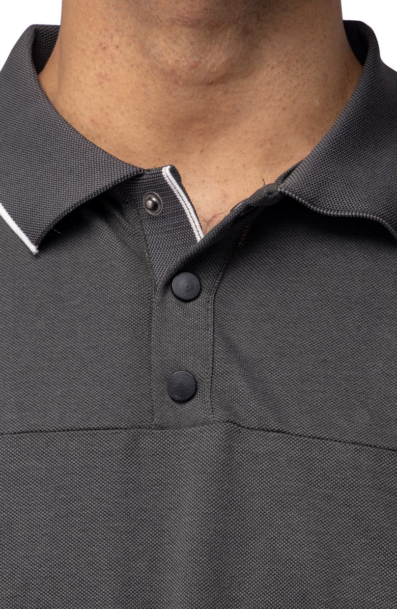 XRAY Piqué Polo, Alternate, color, Heather Charcoal