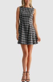 All in Favor Plaid Minidress
