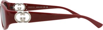 56mm Oval Sunglasses