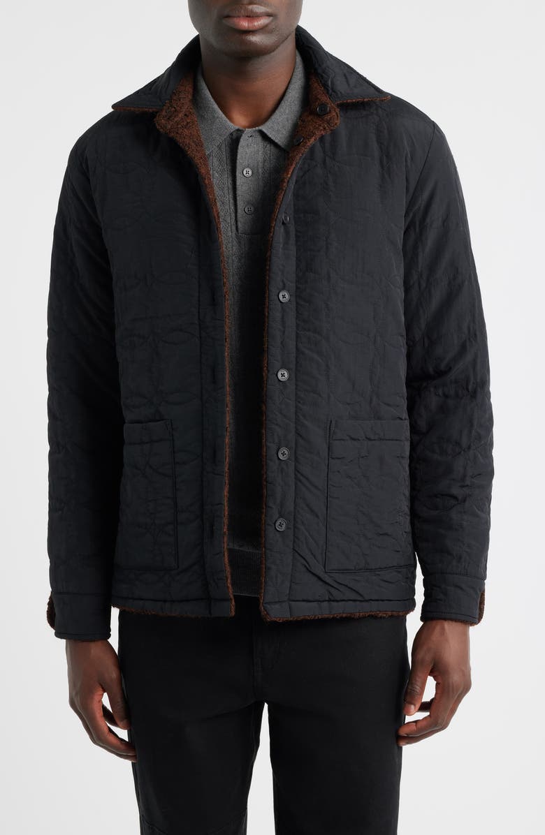 Wax London Mount Reversible Overshirt, Alternate, color, Brown