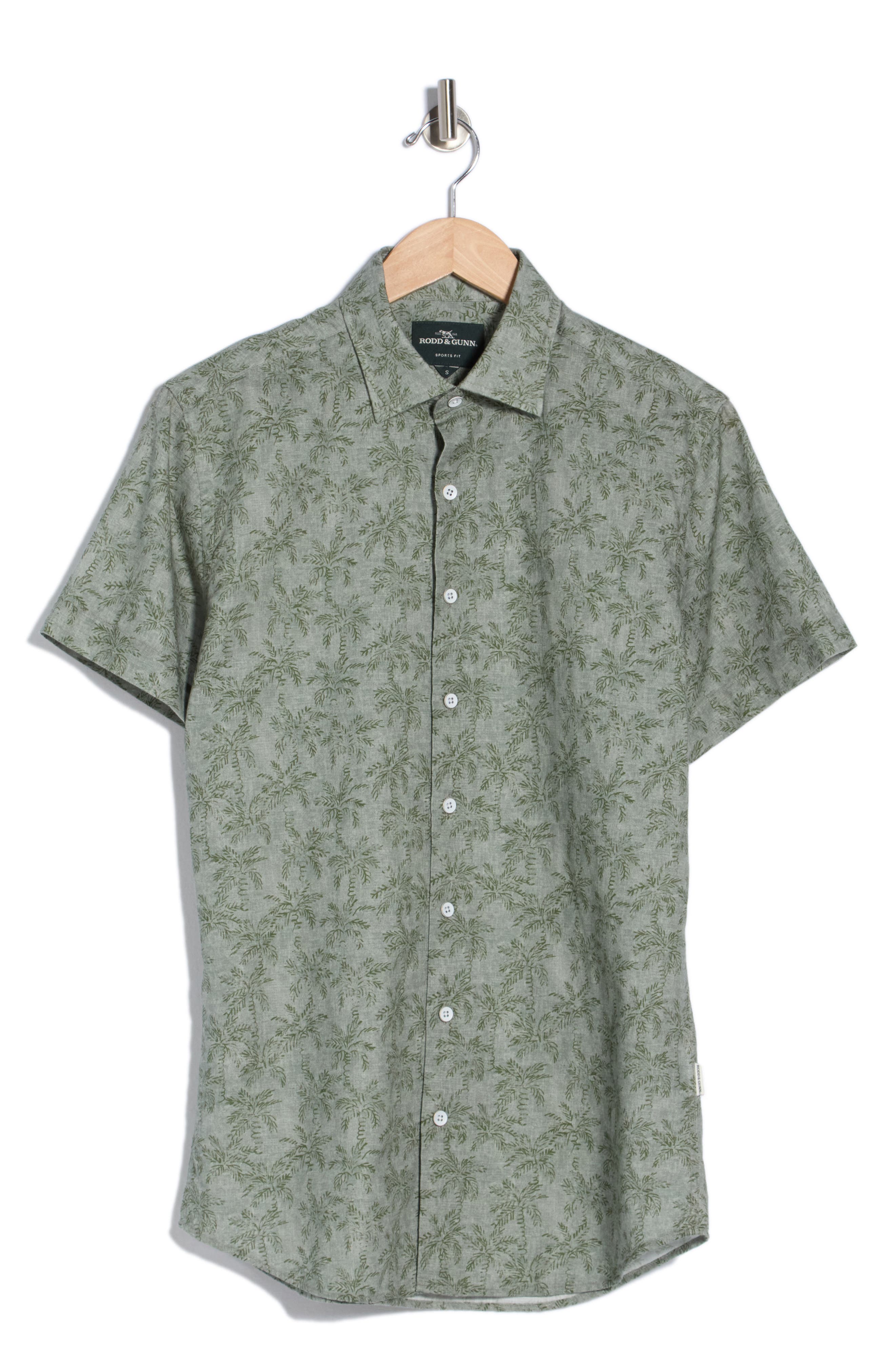 Rodd & Gunn Brooklyn Short Sleeve Cotton & Line Blend Button-Up Shirt