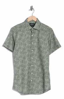 Rodd & Gunn Brooklyn Short Sleeve Cotton & Line Blend Button-Up Shirt