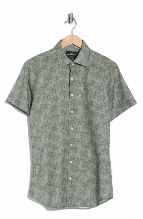Rodd & Gunn Brooklyn Short Sleeve Cotton & Line Blend Button-Up Shirt