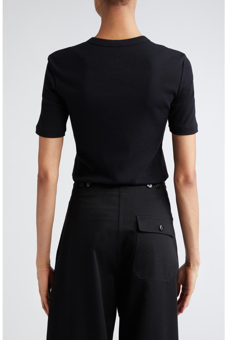 Classic Rib T-Shirt, Alternate, color, BLACK
