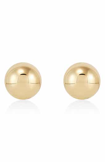 Frankie & Zoe 6mm Half Ball Stud Earrings