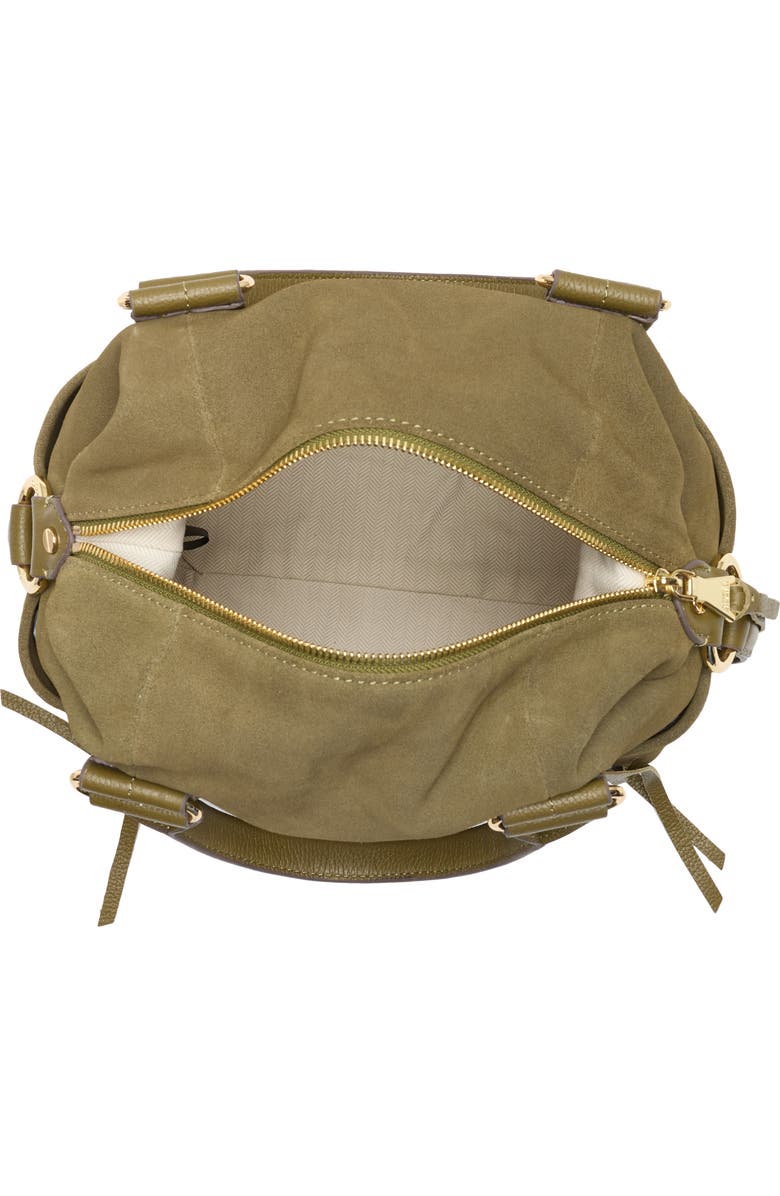 AIMEE Sierra Satchel Bag, Alternate, color, Kelp Suede
