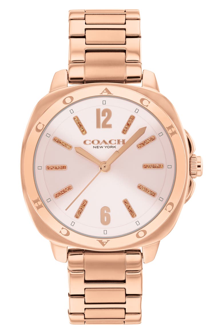 Kitt Bracelet Watch, 34mm, Main, color, BLUSH
