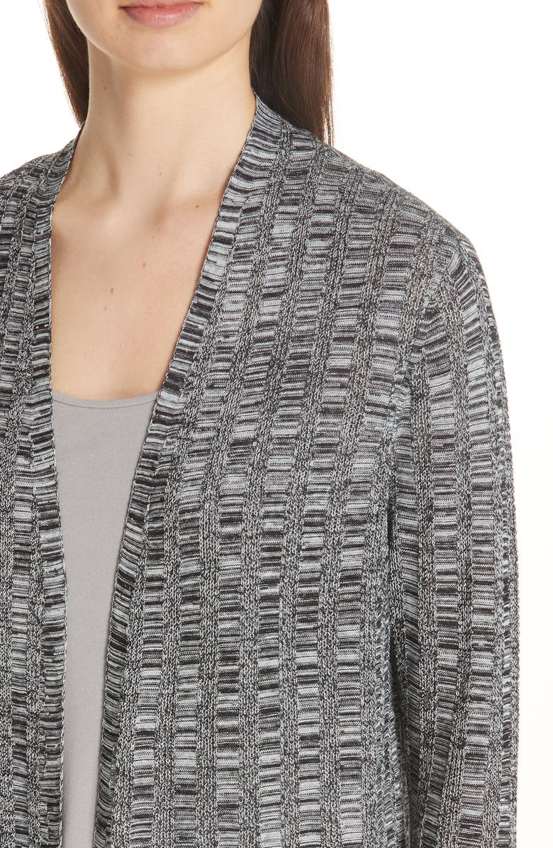 Eileen Fisher Bell Sleeve Silk Blend Cardigan, Alternate, color, 