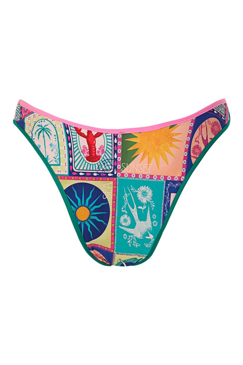 Avy Alina Cheeky Reversible Bikini Bottoms, Alternate, color, MULTICOLOR