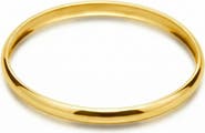 Bliss Diamond Heavy Weight 6MM 18k Gold Plated Bangle