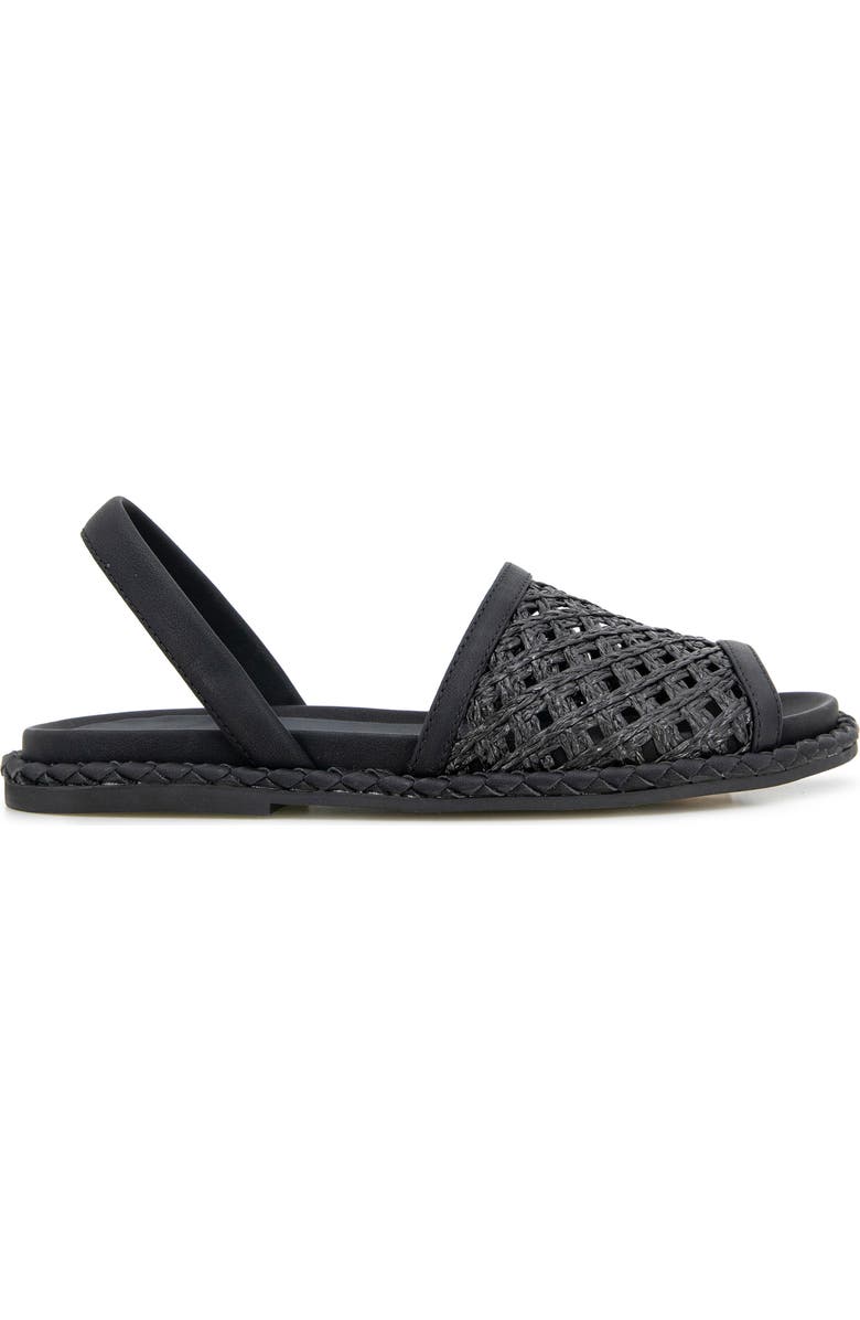Reaction Kenneth Cole Savvi Slingback Sandal, Alternate, color, Black Raffia