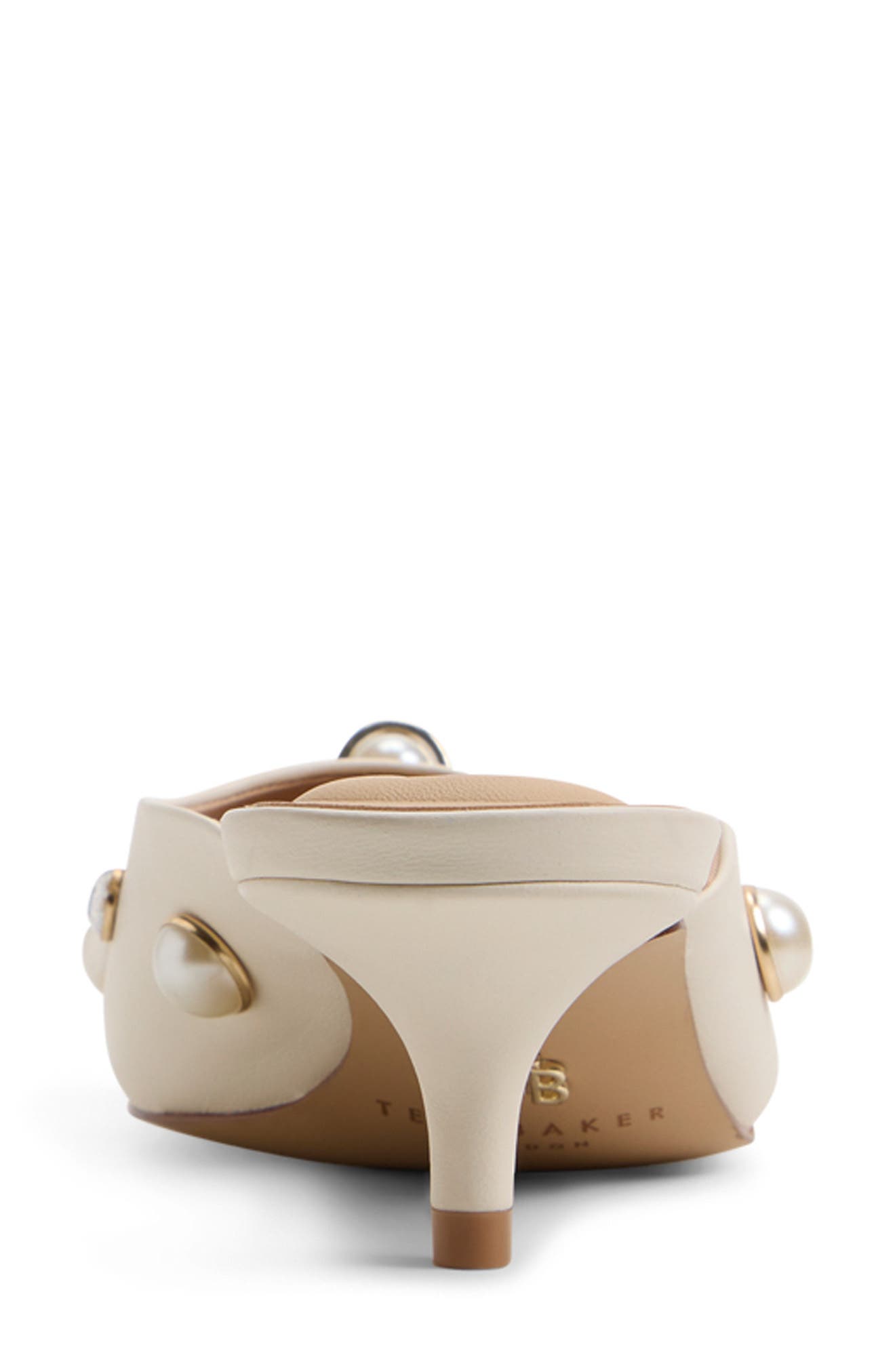 Georgie Pointed Toe Mule, Alternate, color, WHITE/ BONE