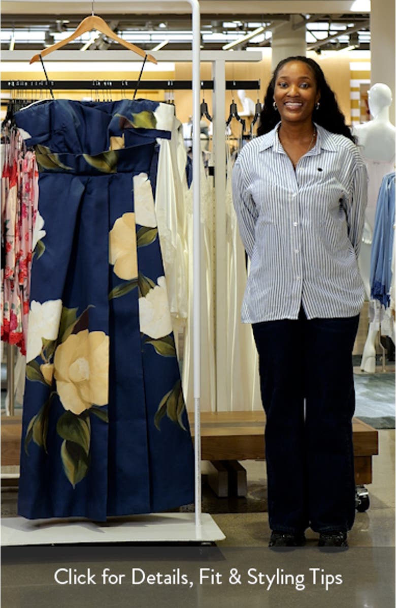 Placed Floral Off the Shoulder Gown, sales video thumbnail