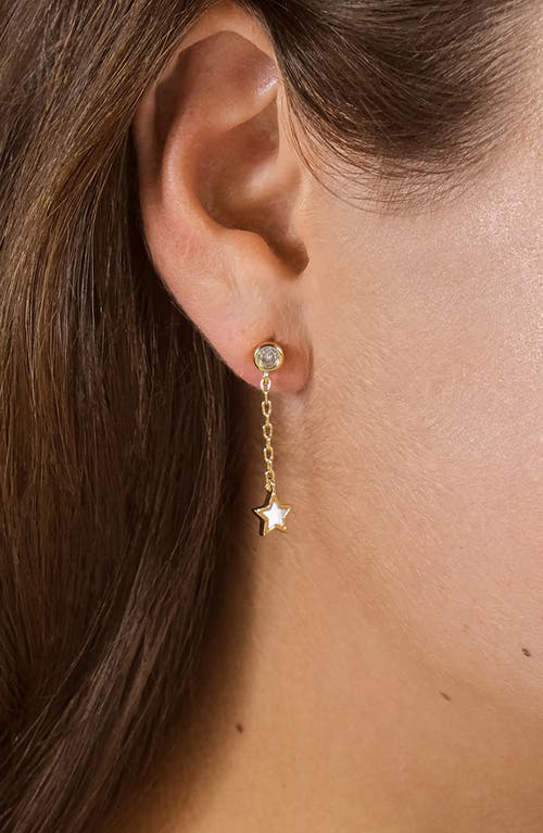 Sterling Forever Deja Drop Studs In Gold