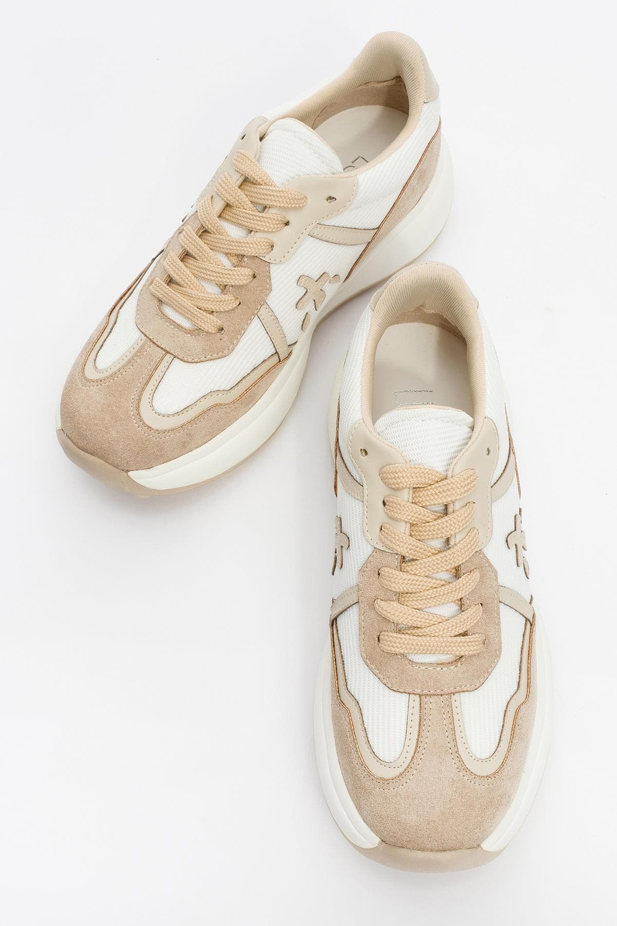 Prologue Shoes Nolton Sneakers, Alternate, color, Beige White Faux Leather