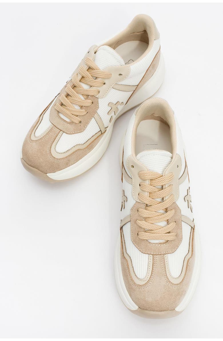 Prologue Shoes Nolton Sneakers, Alternate, color, Beige White Faux Leather