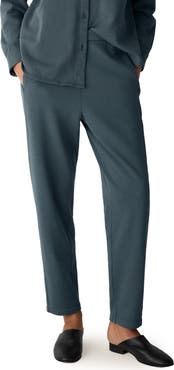 Eileen Fisher Slouch Organic Cotton Ankle Pants