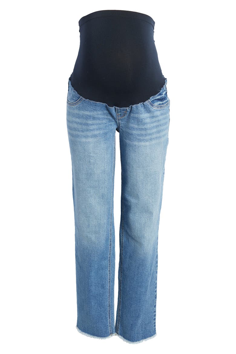 Over the Bump Relaxed Straight Leg Maternity Jeans, Alternate, color, SAMUEL