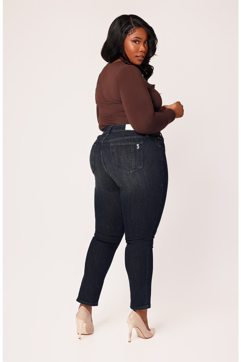 High Waist Ankle Skinny Jeans, Alternate, color, JASMINE