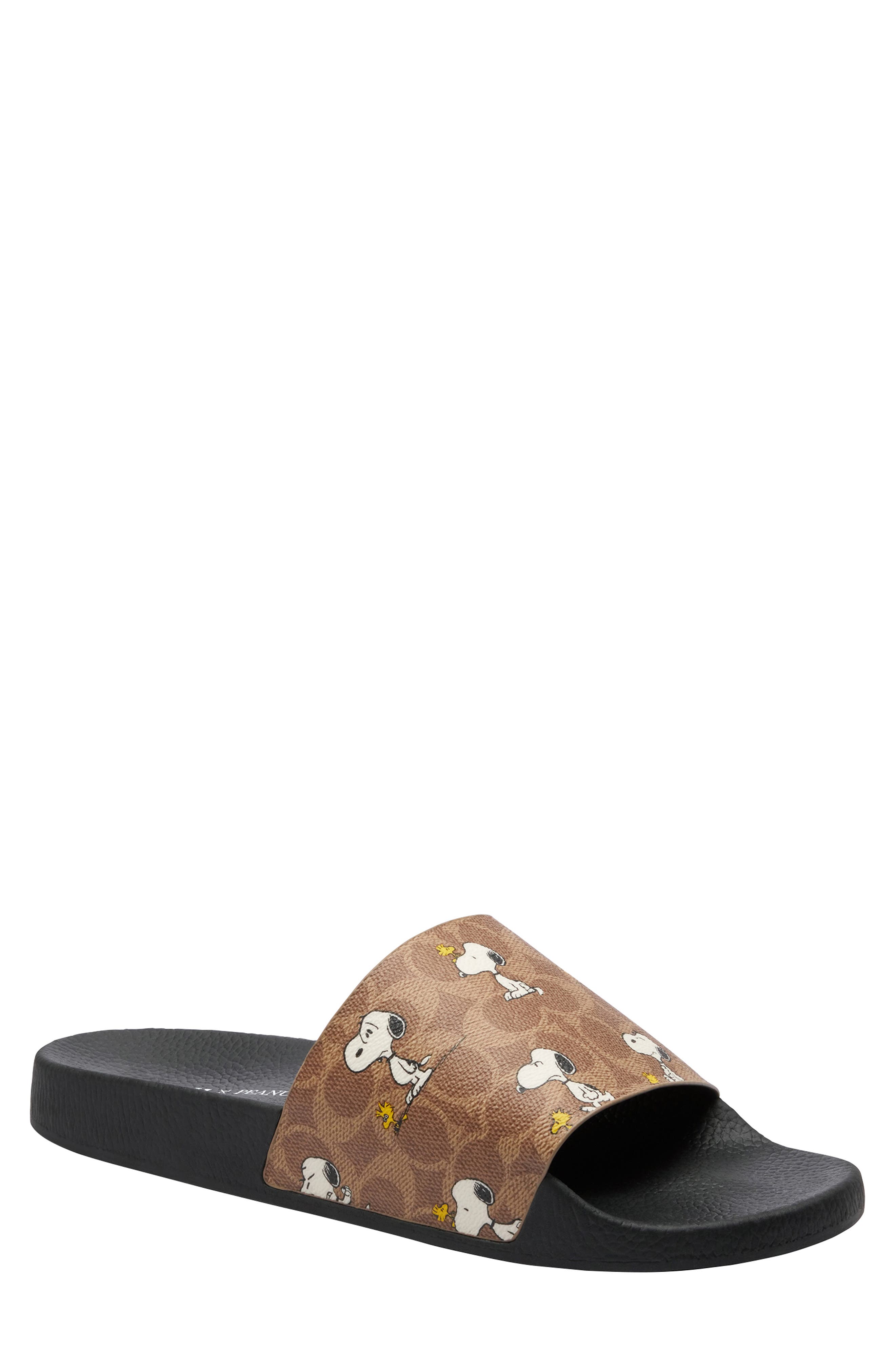 COACH x Peanuts Signature Slide Sandal, Main, color, 