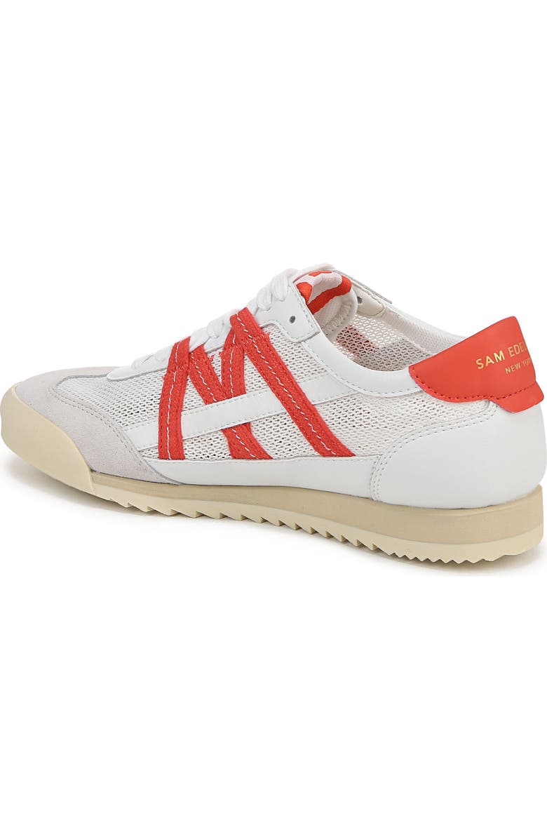 Sam Edelman Irma Low Top Sneaker, Alternate, color, White/ Persimmon