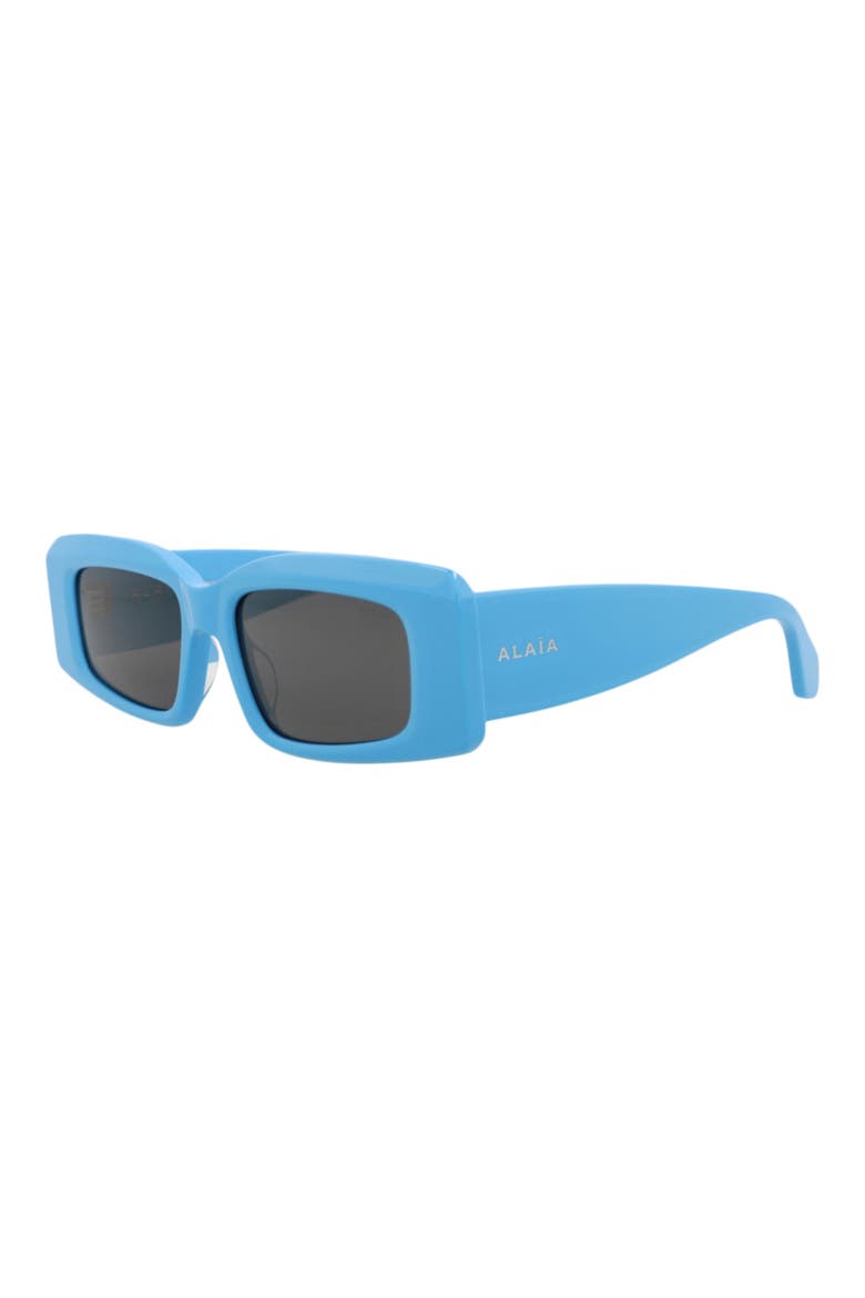 53mm Rectangular Sunglasses, Alternate, color, LIGHT BLUE LIGHT BLUE GREY