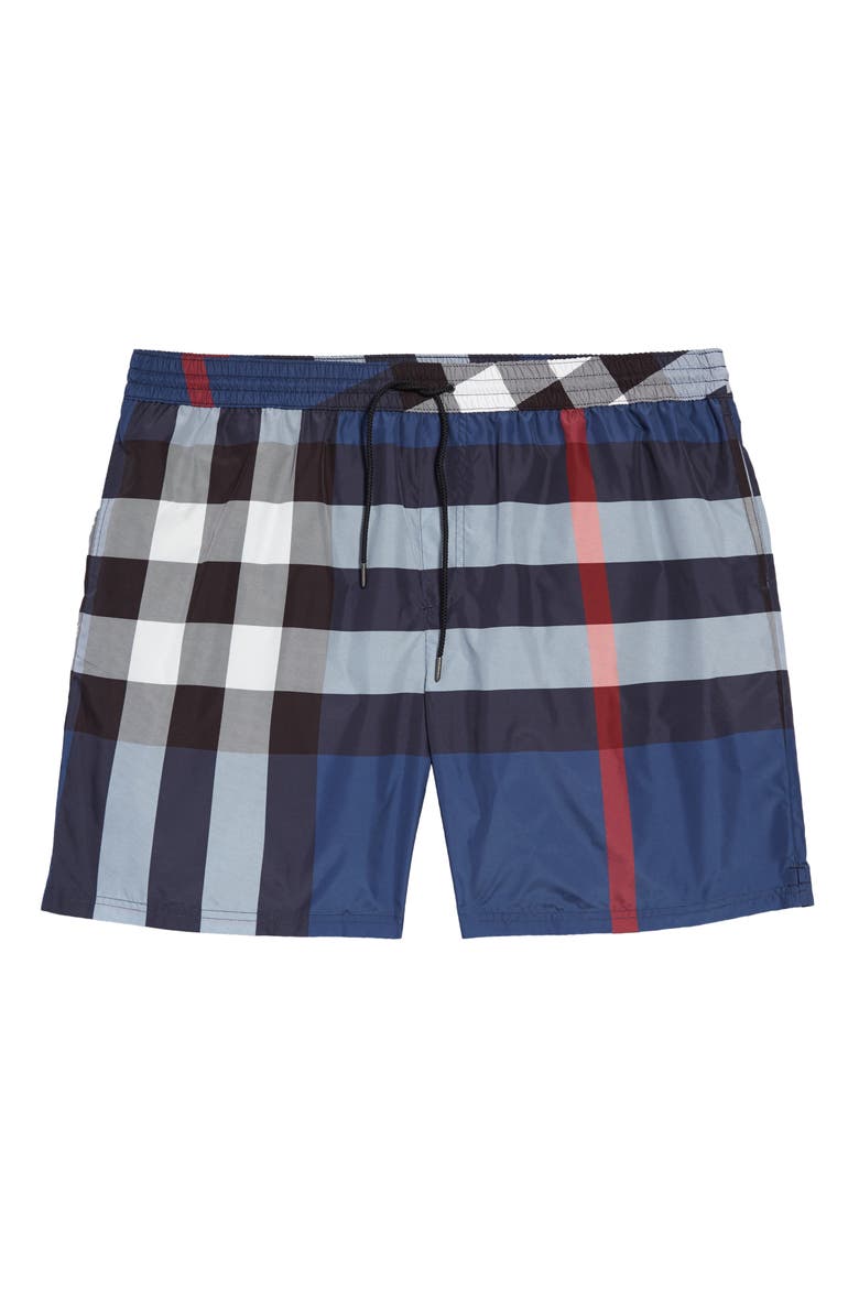Guildes Check Swim Trunks, Main, color, CARBON BLUE IP CHECK