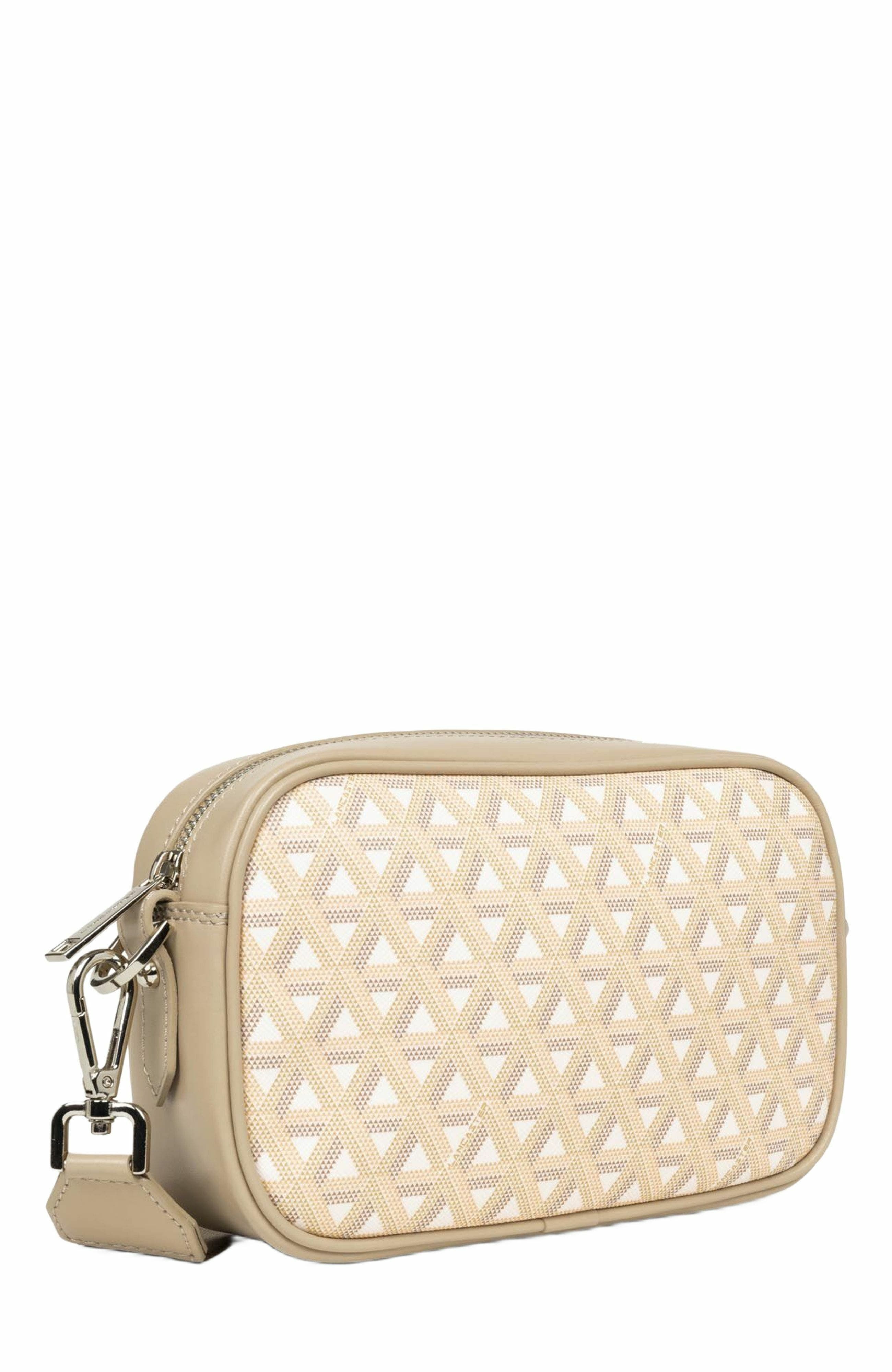 Lancaster Zipped Crossbody Bag Ikon IT, Alternate, color, Beige