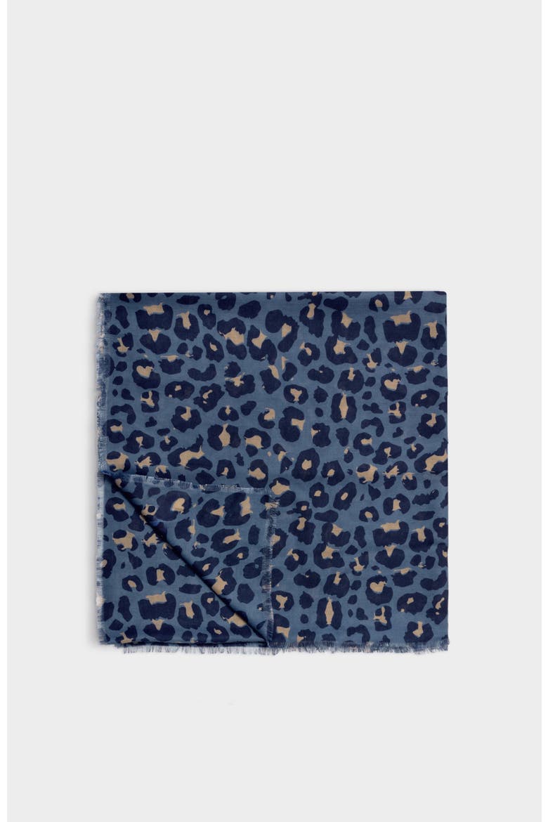 Printed Scarf, Main, color, Leopard