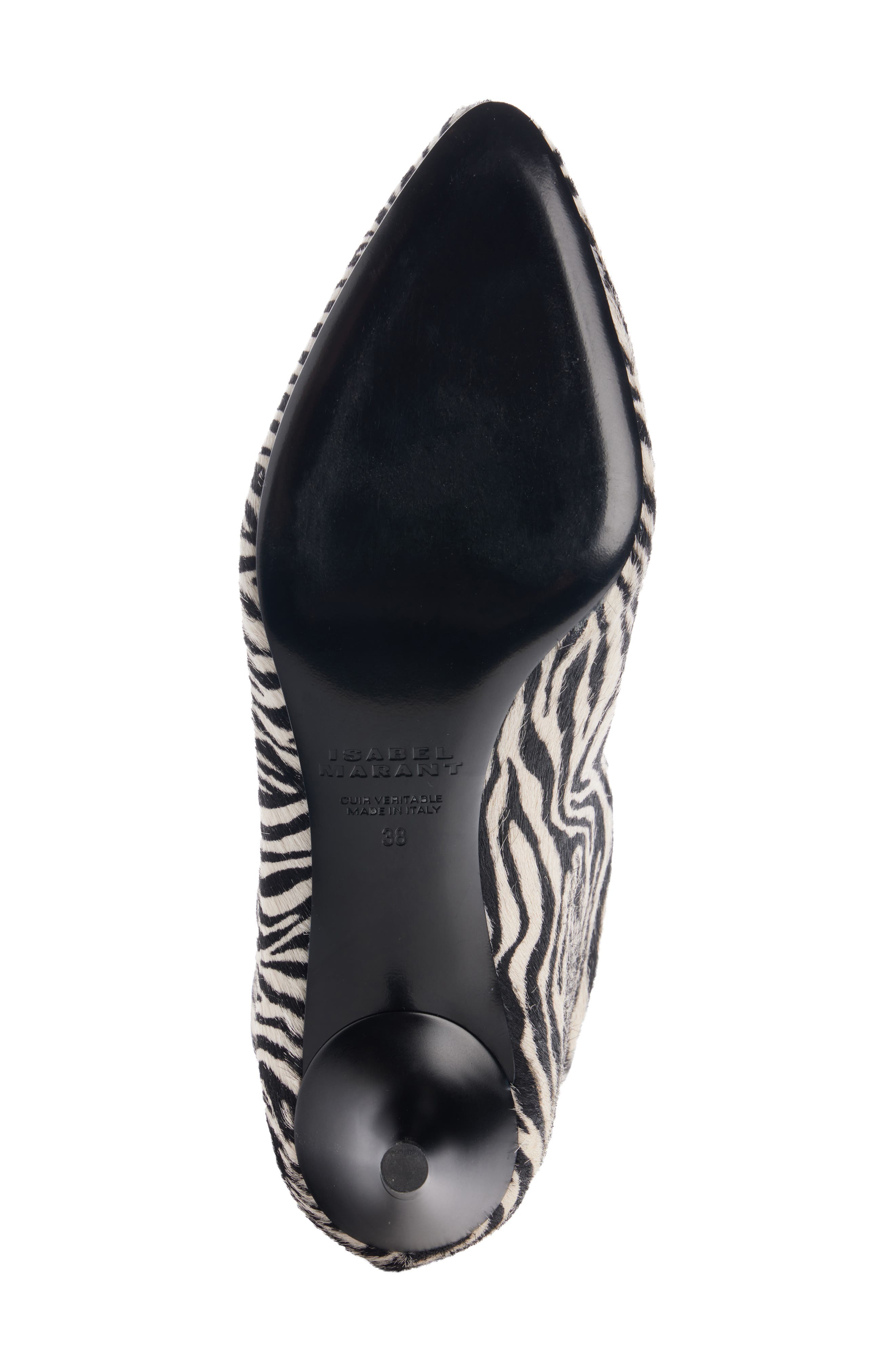 Jany Genuine Calf Hair Bootie, Alternate, color, ZEBRA