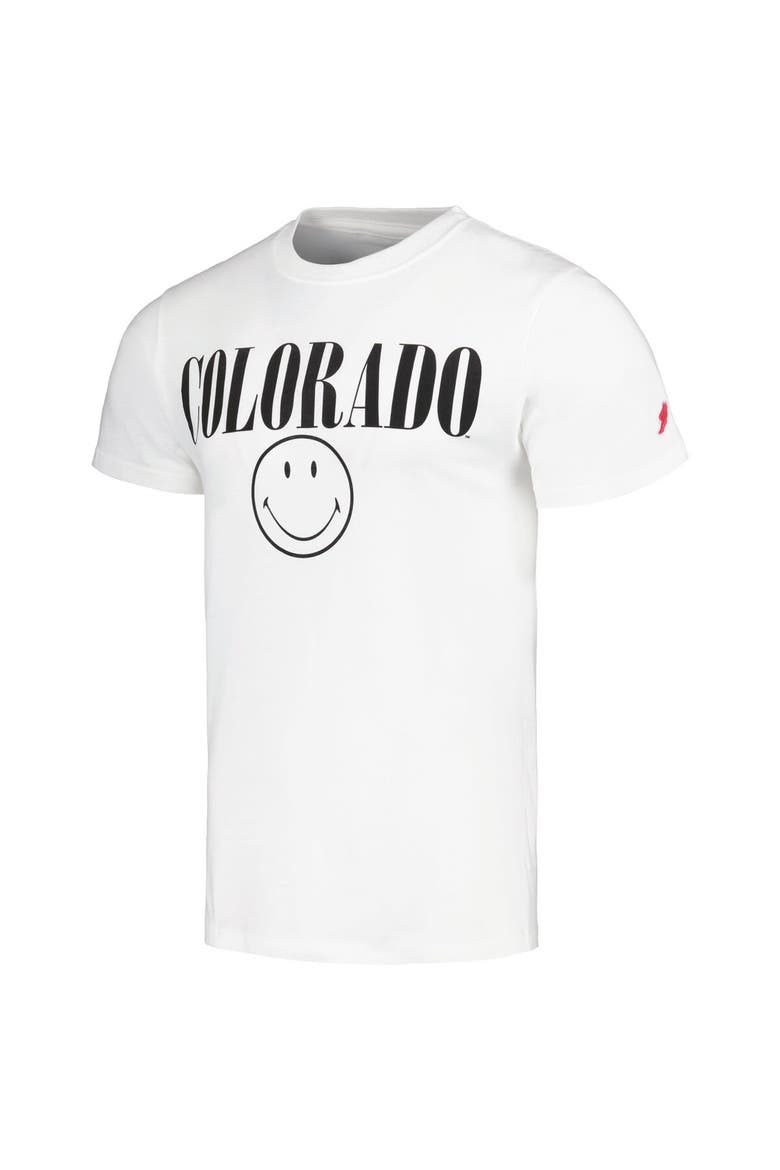 Men's League Collegiate Wear White Colorado Buffaloes Smiley All American T-Shirt, Alternate, color, White