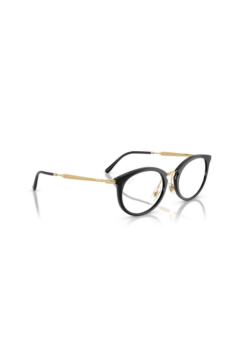 53mm Oval optical glasses, Alternate, color, Black