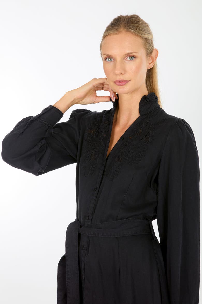 Kennedy Midi Dress, Alternate, color, Black