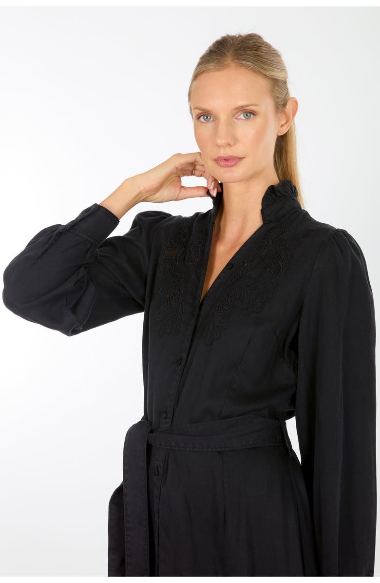 Super Natural by Secret Mission Kennedy Midi Dress, Alternate, color, Black