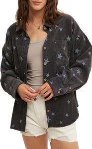 WISHLIST Star Corduroy Shirt Jacket