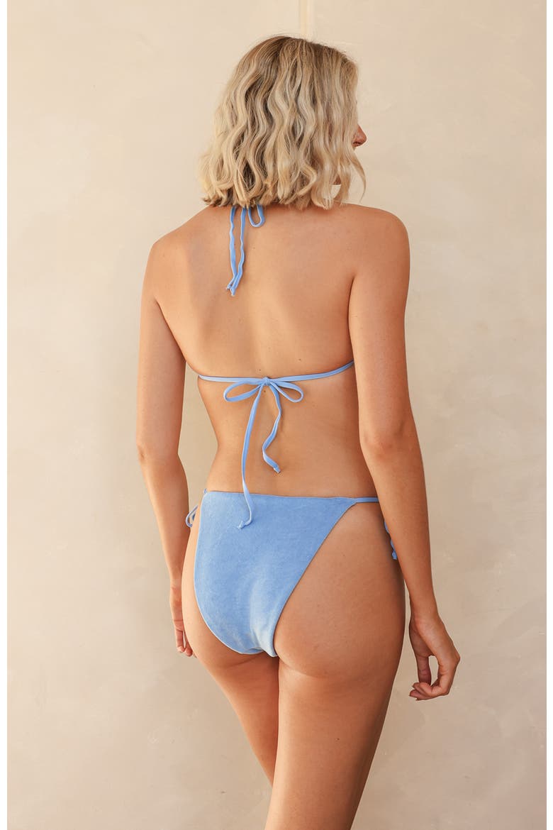 Palm Tie Back Triangle Bikini Top, Alternate, color, Surfs Up