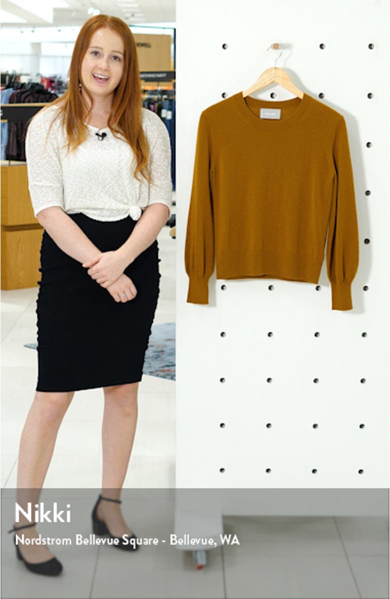 The Cashmere Lantern Sweater, sales video thumbnail