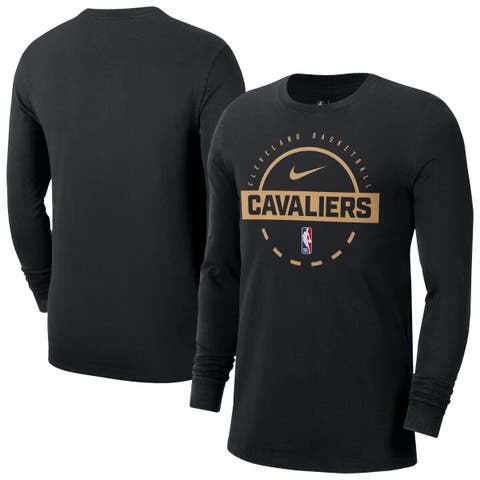 Men's Nike  Black Cleveland Cavaliers Authentic Long Sleeve Practice T-Shirt