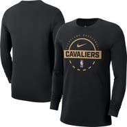 Nike Men's Nike Black Cleveland Cavaliers Authentic Long Sleeve Practice T-Shirt