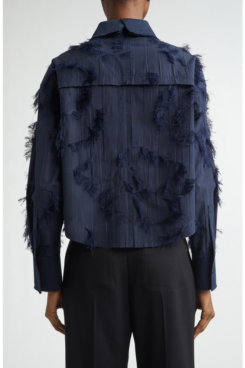 Fil Coupé Crop Top, Alternate, color, ULTRA NAVY